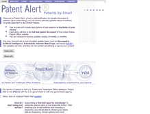 Tablet Screenshot of patentalert.com